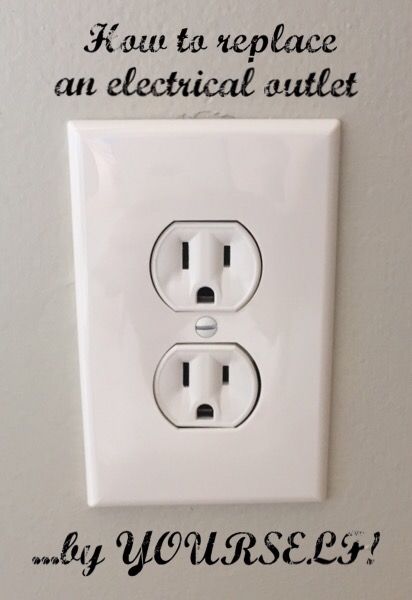 How To Replace Electrical Outlets, How To Change Electrical Outlets, How To Install Electrical Outlet, Replacing Electrical Outlets, How To Change An Outlet, Electrical Hacks, Outlets In Bathroom, Wiring Outlets, Installing Electrical Outlet