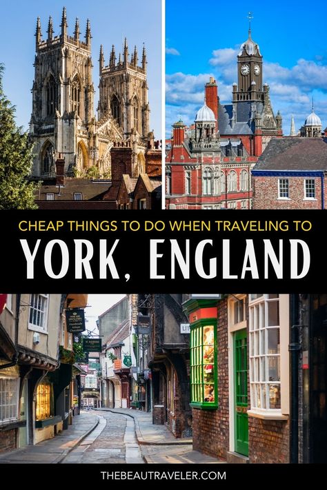 cheap things to do in york | traveling to yorkshire | traveling to york, england | affordable things to do in york | traveling to york on a budget | budget-friendly activities in york | what to do in york on a budget Things To Do In York England, Things To Do When Traveling, York Uk, York England, Cheap Things To Do, United Kingdom Travel, Cathedral City, Cheap Things, The Cathedral