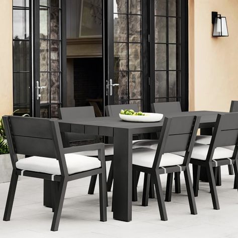 10 Seat Outdoor Metal Dining Table, Best Outdoor Furniture Metal, Outdoor Metal Dining Table, Outdoor Aluminum Dining Table, Modern Patio Table And Chairs, Extra Long Outdoor Dining Table, Patio Dining And Seating Area, 12 Person Outdoor Dining Table, 10 Person Outdoor Dining Table