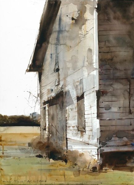 Time Honored: The Art of Dean Mitchell Andrew Wyeth Art, Dean Mitchell, Landscape Ideas Front Yard Curb Appeal, Watercolor Barns, Transparent Watercolor, Watercolor Architecture, Art Matters, Landscape Paintings Acrylic, Landscape Art Painting