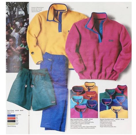 Patagonia Retro Pile Fleece Outfit, Retro Pile Patagonia, 90s Patagonia Ad, Vintage Patagonia Catalog, Vintage Patagonia Fleece, Vintage Patagonia, Fleece Quarter Zip, Granola Girl, Vintage Sweaters