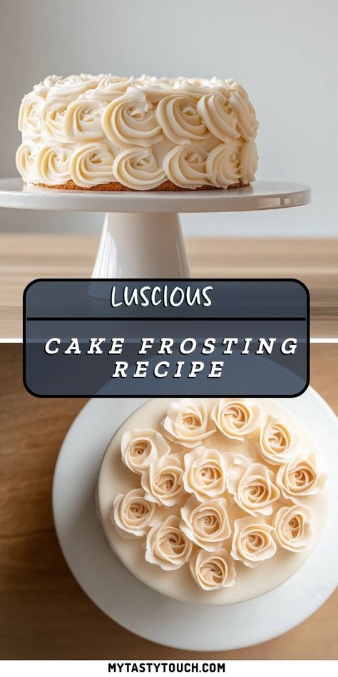 I'm excited to share my luscious cake frosting recipe that's perfect for any occasion! This frosting is not only silky smooth but also incredibly delicious. Whether you're decorating a simple sponge or an elaborate cake, this recipe will elevate your dessert game. Grab your ingredients and let's make cake magic together! Wedding Cake Frosting Recipe Traditional, Smooth Cake Frosting, How To Frost A Cake, Homeade Cake, Wedding Cake Frosting Recipe, Icing For Cake, Cake Icing Recipe, Wedding Cake Frosting, Elaborate Cakes