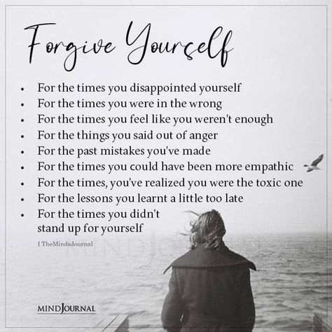 Quotes About Personality, Positive Psychology Quotes, Forgiveness Lesson, Funny Psychology, Mistake Quotes, Self Forgiveness, Psychology Humor, How To Forgive, Past Mistakes