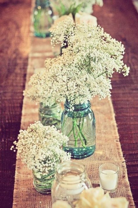 Breathless Table Décor Babies Breath, Baby's Breath, Future Mrs, Anniversary Party, Rehearsal Dinner, Country Wedding, Wedding Shower, Wedding Bells, Future Wedding