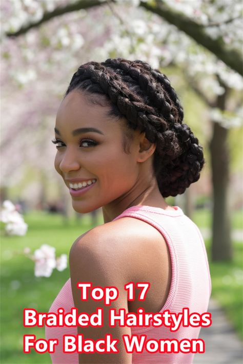 Stunning Twist Updo: A Beautiful Option Among Braided Hairstyles for Black Women Cornrow Updo Hairstyles For Black Women, Professional Braids For Work Black Women, Elegant Braided Hairstyles Black Women, Braids For Older Black Women Over 50, Braided Updo For Black Women, Quick Braid Styles Black Hair, Black Braided Hairstyles Updos, Long Braid Styles, Black Braided Updo