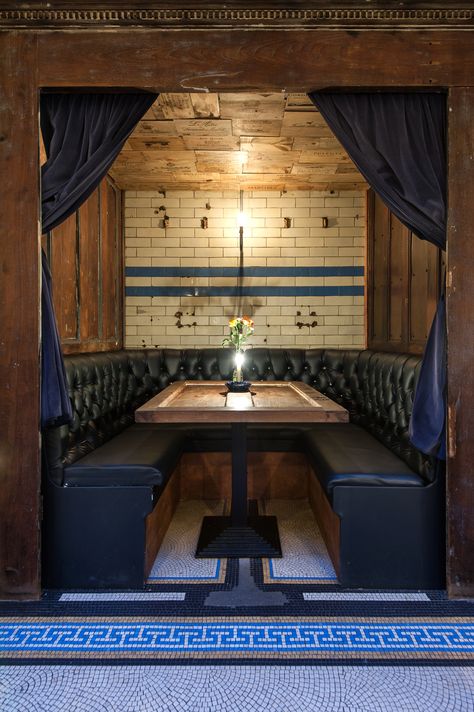 private booth                                                                                                                                                                                 More Restaurant Booth Design, Booth Seating Restaurant, Seating Booth, Restaurant Booth Seating, Restaurant Booth, Pub Interior, Pub Design, Restaurant Seating, Booth Seating