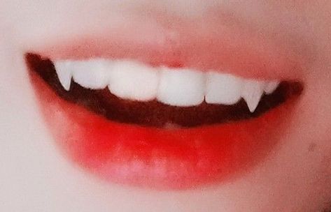 Permanent Vampire Fangs, Teeth Claims For Dr, Teeth Claim, Natural Fangs Teeth, Smile Tips, Teeth Aesthetic, Anime Lips, Mouth Drawing, Perfect Teeth