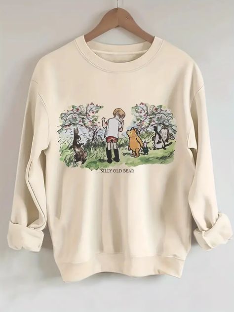 Plus Size Girl Animals Print Pullover Sweatshirt Casual Long - Temu Animals Print, Large Clothes, Round Neck Sweatshirts, Print Pullover, Kids Sleepwear, Kids Beachwear, Casual Sweatshirt, Printed Sweatshirts, Pullover Sweatshirt