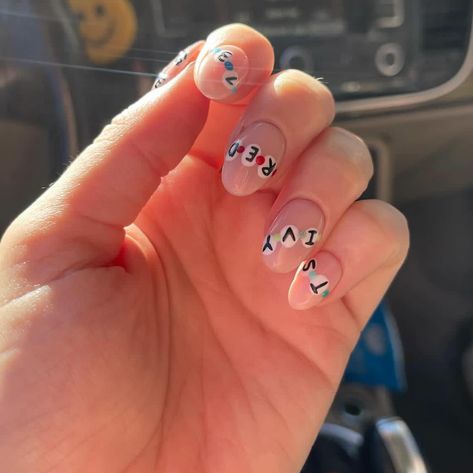 ✨A moment for these friendship bracelet nails worn by the one and only @reagan.baylee ✨ These are honestly my favorite sets to make and I love how they can have any “bracelets” that you want! 💖 Using @esvynails XS round tips, rubber base in Bare It All, and glossy top coat 🪩 What bracelets would you have on your nails? Leave a comment!💜 🪩Every set of @pressedbymakk luxury press on nails are hand painted by me. They last 2+ weeks and are even reusable! If you’re ready to make the switch to... Nails With Bracelets, Friendship Bracelet Nails, Bracelet Nails, Big Nails, Swift Nails, Taylor Swift Nails, Luxury Press On Nails, Nails Inspo, The One And Only