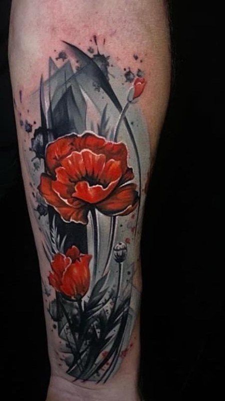 Poppy Tattoo Men, Chameleon Tattoo, Thistle Tattoo, Poppy Flower Tattoo, Poppy Tattoo, Lighthouse Tattoo, Poppies Tattoo, Fire Tattoo, Floral Tattoo Design