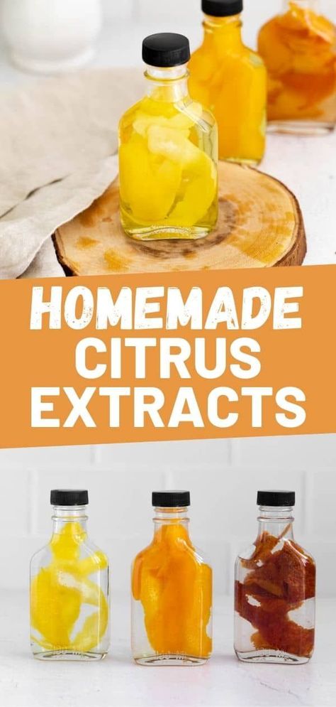 Diy Lemon Extract, Orange Extract Recipes, Orange Recipes Easy, Fall Desserts Thanksgiving, Homemade Extracts, Diy Extracts, Blood Orange Recipes, Orange Recipe, Citrus Desserts