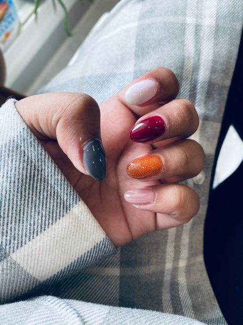 Grey Vibes, Vibe Nails, Fall Nail Art Designs, Plaid Nails, S Nails, Round Nails, Fall Nail Art, Fall Nail, Fall Vibes