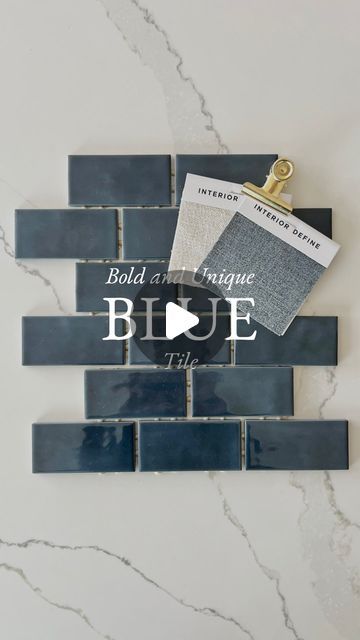 Tara Nelson on Instagram: "Bold and Unique Blue Tile 💙

It is safe to say, I am in my blue era and I am so happy to report it is the incoming color for 2025. It is going to be BIG! So if you’re looking to make a statement in a kitchen, bathroom, or even on a fireplace then join me in welcoming blue into your home.  This bold tile is the perfect way to elevate any space and capture your personality so beautifully that it just might become your favorite!💙

Would you go bold with blue? Let me know in the comments!

Tile Seen Here: 
Cloé 2.5” x 8” Ceramic Tile in Blue
$12.44 / sq. ft. or $132 from @bedrodianstile

https://www.bedrosians.com/en/product/detail/cloe-tile/?itemNo=DECCLOBLU28G

Photo via: Edwardmartin.com
Photo via: realsimple.com
Photo via: artedomus.co.nz
Photo via: hello-hayle Blue Tile Bathroom, Cloe Tile, Bold Tile, Blue Bathroom Tile, Bathroom Model, Blue Tile, Tile Saw, Interior Define, I Am So Happy