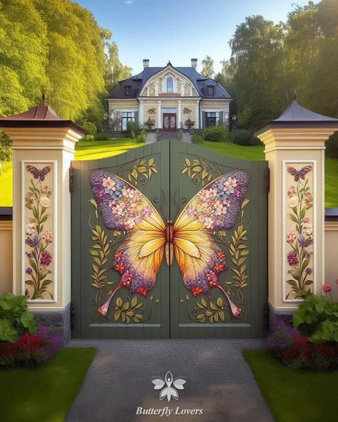 Victorian Home Backyard, Victorian Mansion Garden, Victorian Walled Garden, Victorian Gothic Garden Aesthetic, Victorian Backyard, Butterfly Mansion, Happy Ganesh Chaturthi Images, Fairytale House, Hacienda Style Homes