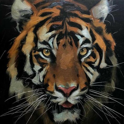 Big Cat Painting, Acrylic Tiger Painting, Oil Animal Painting, Tigers Painting, Tiger Acrylic Painting, Painting Of Tiger, Tiger Art Drawing, Tiger Oil Painting, Tiger Paintings