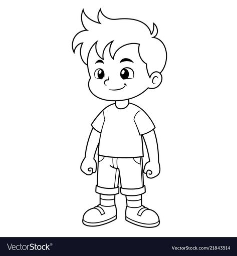 Boy Cartoon Drawing, Animation Character Drawings, Boy Cartoon Characters, Boy Sketch, Boy Cartoon, Boy Illustration, Boy Drawing, Easy Drawings For Kids