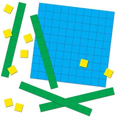 One Easy Game To Practice Adding Tens On A Hundred Chart Ones Tens Hundreds Chart, Math Manipulative, Place Value Blocks, Learning Money, Base 10 Blocks, Base Ten Blocks, Teaching Game, Hundreds Chart, Carson Dellosa