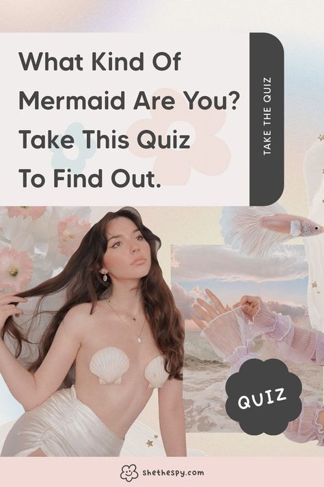 Build the ultimate mermaid - choose everything including your tail & ocean friend. Mermaid Quizzes, She The Spy, A Mermaid, How To Find Out, Mermaid, Building