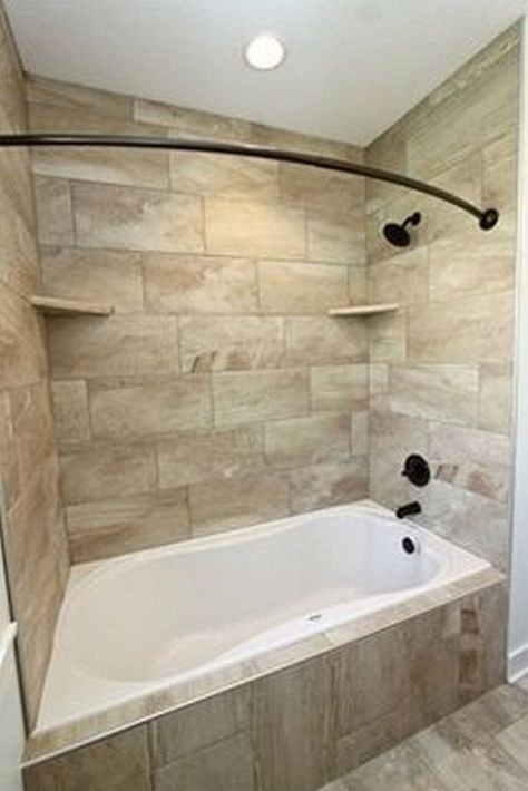 Bathroom Tub Shower Combo, Bathtub Shower Combo, Tub Remodel, Small Bathtub, Bathroom Tub Shower, Bathroom Tub, Bathroom Remodel With Tub, Tub Shower, Tub Shower Combo