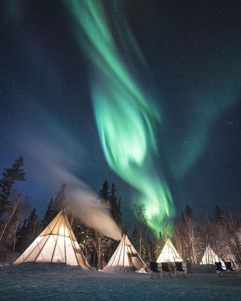 Northern Lights Canada, Yellowknife Canada, Aurora Borealis Northern Lights, Northwest Territories, Explore Canada, Travel Locations, The Aurora, The Night Sky, Travel Goals