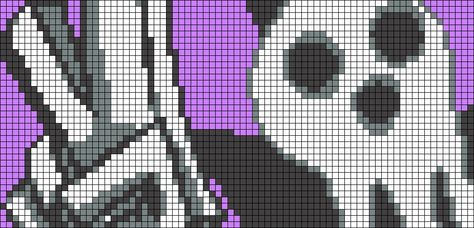 Soul Eater Pixel Art Grid, Soul Eater Alpha Pattern, Soul Eater Pixel Art, Pixel Grid, Crochet Grid, Pixel Art Templates, Perler Bead Templates, Quick Crochet Patterns, Diy Perler Bead Crafts