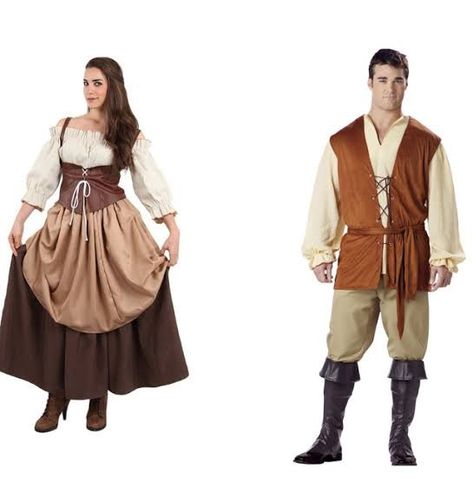 Peasant Core, Medieval Fantasy Clothing, Era Medieval, Peasant Clothing, Medieval Peasant, Medieval Outfit, English Clothes, Ren Faire Outfits, Fantasy Village