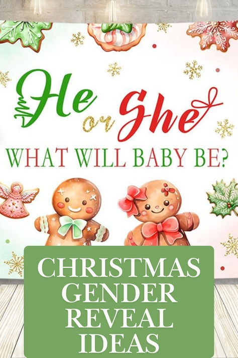 Discover one-of-a-kind gender reveal ideas that will make your celebration stand out! Whether it's a surprise box filled with balloons, a custom cake reveal, or a fun activity like a paint fight, there are plenty of creative ways to share your big news. Make your gender reveal unforgettable with these unique and exciting ideas! #ad #christmasgenderrevealparty Gender Reveal Ideas For Party Christmas, Christmas Theme Gender Reveal Ideas, Family Gender Reveal Ideas, Gender Reveal Gingerbread, Christmas Gender Reveal Ideas, Cake Reveal, Christmas Baby Reveal, Unique Gender Reveal Party Ideas, Creative Party Themes