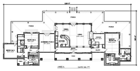 Modern Ranch Home Plans House Plan One Story, Bedroom Screen, Modern Ranch House Plans, Ranch House Floor Plans, Modern Ranch House, Ranch House Designs, Modern House Floor Plans, Floor Plans Ranch, Ranch Style House