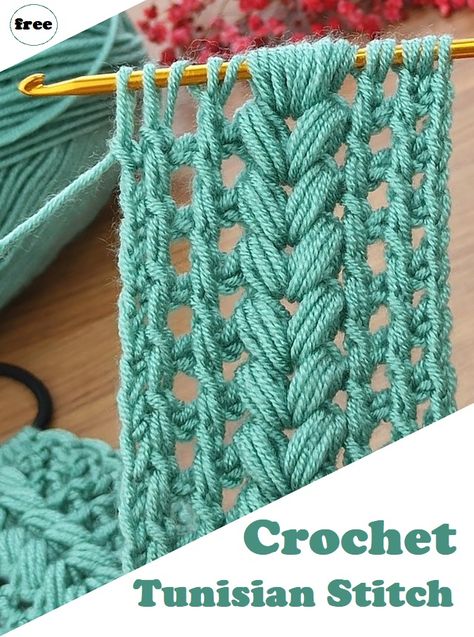 Turkish Crochet Stitch, Free Crochet Tunisian Patterns, Tunisian Cable Stitch, Tunisian Crochet Motifs, Tusinian Crochet Stitches, Tunisian Lace Stitch, Tunisian Crochet Lace Stitches, Tunsinian Crochet Stitches, Tunsinian Crochet Pattern Free