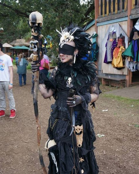 Fox Druid, Voodoo Costume, Halloween Costumes Diy, Ren Faire Outfits, Ren Faire Costume, Fair Outfits, Costumes Diy, Larp Costume, Festival Costumes