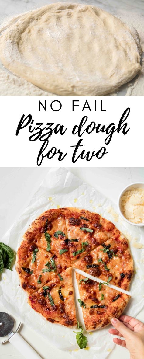 This is the best homemade pizza dough recipe for two. It makes 1 14" pizza that can serve 1-2 people. It is perfectly chewy and super flavorful! Small Batch Pizza Dough Recipe, Small Batch Pizza Dough, Best Homemade Pizza Dough Recipe, The Best Homemade Pizza Dough Recipe, The Best Homemade Pizza Dough, Best Homemade Pizza Dough, The Best Homemade Pizza, Homemade Pizza Dough Recipe, Recipe For Two