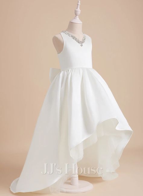 JJ's House Flower Girl Dresses (254239) | JJ's House Satin Dresses For Baby Girl, Dress For Kids 11-12 Wedding, Fancy Girls Dresses, Modern Flower Girl Dress, Flower Girl Dresses Elegant, Girls White Dresses, Modern Flower Girl Dresses, Girls Dresses For Wedding, Ireland Dress