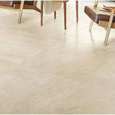 QDIsurfaces Breccia 12" x 24" Porcelain Field Tile in Cream | Wayfair Kitchen Porcelain Tile Floor Cream Cabinets, Sand Color Tile Floor, Cream Floor Tiles, Sand Porcelain Tile, Beige Glossy Floor Tiles, Sand Floor, Ceramic Floor Tile, Living Room Decor Gray, Beige Ceramic