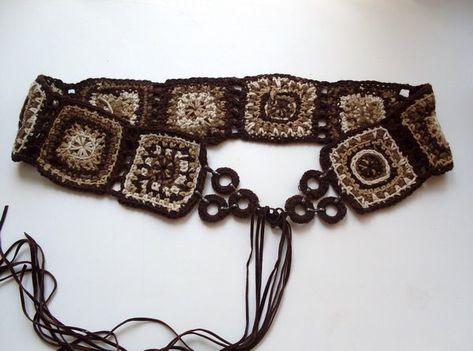 handmade crochet belt Woman Belt, Crochet Belt, Confection Au Crochet, Crochet Clothing And Accessories, Crochet Fashion Patterns, Crochet Diy, Crochet Woman, Diy Crochet Projects, Crochet Granny