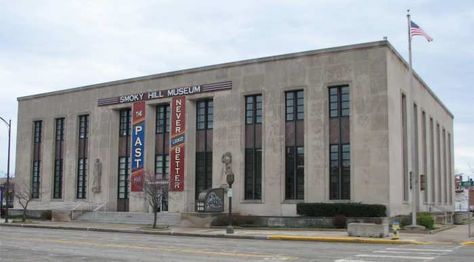 The Smoky Hill Museum is a Nationally Accredited, regional history museum in the heart of downtown Salina, Kansas, located at 8th and Iron in the Historic Lee District. The galleries are FREE and open to the public! Salina Kansas, Salina Ks, History Museum, Tour Guide, Kid Friendly, Places Ive Been, Kansas, Multi Story Building, Highlights