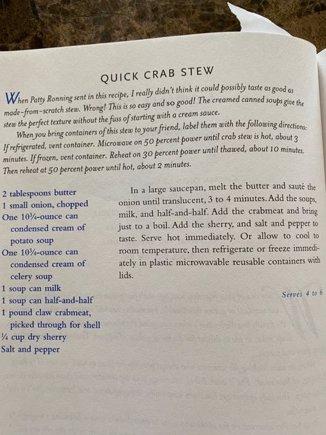 Crab Stew Paula Deen, Crab Stew Recipe, She Crab Soup, Crab Soup, Paula Deen, Cream Sauce, Chili Recipes, Stew Recipes, Crab