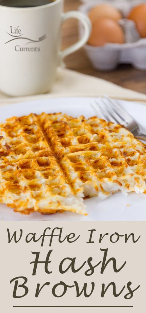 Waffle Iron Hash Browns, Mini Waffle Recipe, Hashbrown Waffles, Breakfast Hash Recipes, Dash Recipe, Waffle Iron Recipes, Breakfast Party Foods, Waffle Maker Recipes, Waffles Easy