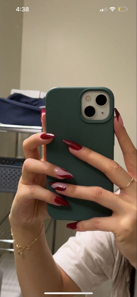 Maroon abstract nails in almond shape Red Abstract Nails Acrylic, Burgundy Swirl Nail Designs, Maroon Swirl Nails, Marron Nails Designs, Maroon Nail Ideas Burgundy, Dark Red Almond Nails Designs, Dark Maroon Nails Design, Burgundy Almond Nails Design, Maroon Nail Designs Burgundy