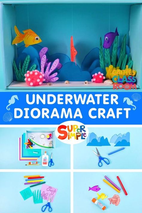 Fun Summer Crafts For Kids, Diorama Kids, Under The Sea Crafts, Sing Together, Fun Summer Crafts, Keep Learning, Sea Crafts, Summer Crafts For Kids, Ocean Crafts