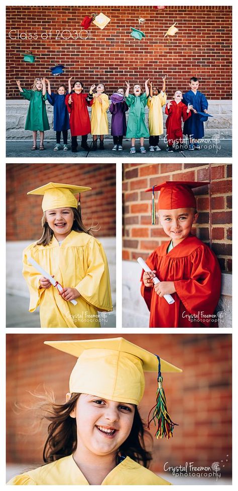 Preschool Photo Ideas, Preschool Cap And Gown, Kindergarten Cap And Gown, Kindergarten Graduation Pictures, Vpk Graduation, Preschool Photography, Kindergarden Graduation, Preschool Graduation Party, Elementary Graduation