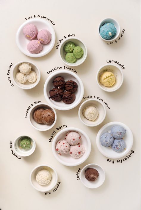 Ice Cream Photography Creative, Ice Cream Marketing, Gelato Photography, Ice Cream Menu Design, Ice Cream Social Ideas, Gelato Branding, Ice Cream Instagram, Cafe Ice Cream, Ice Cream Aesthetic