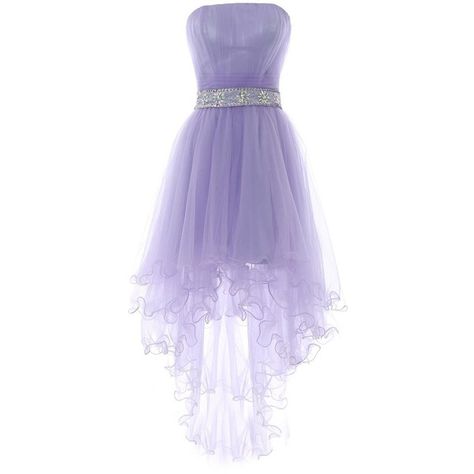 YiYaDawn Women's High-low Homecoming Dress Short Evening Gown ($89) ❤ liked on Polyvore featuring dresses, gowns, high low gown, high low homecoming dresses, short front long back dress, purple ball gown and purple evening gown High Low Party Dresses, High Low Dress Formal, Purple Short Dress, Purple Homecoming Dress, Purple Tulle, Homecoming Dress Short, Cute Homecoming Dresses, High Low Prom Dresses, Tulle Homecoming Dress