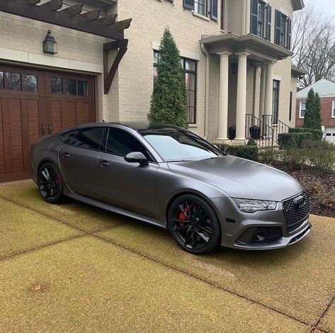 Audi S7 Satin Grey Wrap Audi S5 Sportback, Audi S7, Luxury Cars Audi, Bmw Scrambler, Grey Car, Audi Rs5, Top Luxury Cars, Audi S5, Audi A7