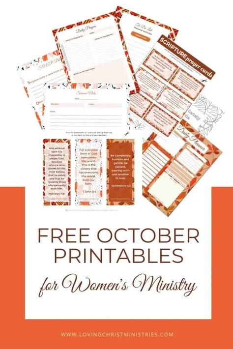 October Bible Study For Women, Free Printable Devotions For Women, October Womens Ministry Ideas, Womens Ministry Fall Games, Free Bible Study Printables For Women, Womens Devotionals Free, Printable Devotions For Women, Bible Study Activities For Women, Women’s Ministry