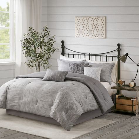 Free 2-day shipping. Buy Home Essence Kelan 7 Piece Printed Seersucker Comforter Set at Walmart.com Taupe Comforter, Grey Comforter Sets, Grey Comforter, Home Essence, American Signature Furniture, Value City Furniture, King Comforter Sets, Queen Comforter Sets, Print Comforter