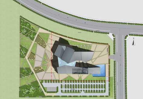 Museum of the Fangshang Geopark / BIAD Architecture Site Plan, Museum Plan, Conceptual Architecture, Site Plans, Museum Architecture, Art Sites, Site Plan, Architecture Model, Art Museum