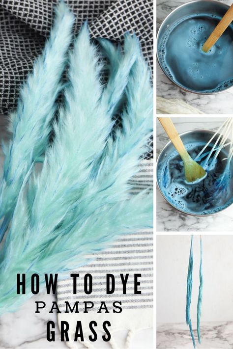 It’s so simple to dye your pampas grass in any shade you want. Follow these easy instructions to add a beautiful pop of color to your next floral arrangement. Grass Tutorial, Color Tutorial, Colorful Arrangements, Grass Decor, Pampas Grass Decor, Paper Flower Wall, Deco Boheme, Flower Arrangements Diy, Paper Crafts For Kids