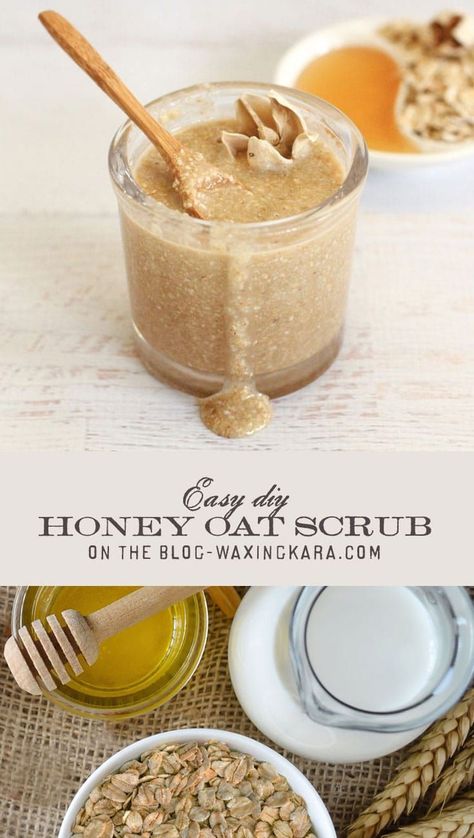 Scrub For Face, Diy Honey, Honey Products, Skincare Diy, Soap Business, Skincare Advice, Honey Diy, Natural Beauty Recipes, Honey Oats