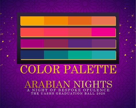 Arabian Nights Prom, Arabian Theme, Arabian Nights Theme, Arabian Nights Party, Dance Themes, Arabian Night, Pattern Design Inspiration, Ramadan Crafts, Earthy Color Palette