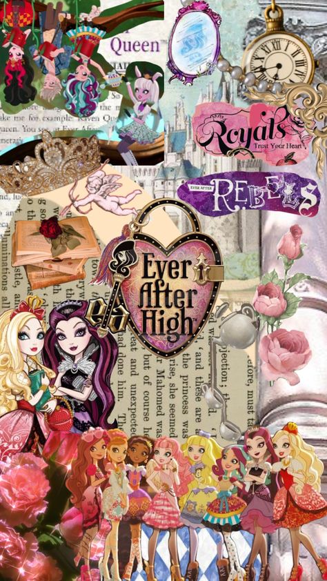 #everafterhigh #wallpaper Ever After High Aesthetic Wallpaper, Ever After High Wallpaper, Everafter High, High Wallpaper, Cerise Hood, Background Ideas, Ever After High, Journal Stickers, Iphone Wallpapers